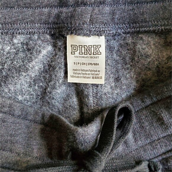 NEW VS PINK Rare LTD Edition Gray Skinny Jogger Lounge Sweatpant Rainbow Logo S - Picture 7 of 11